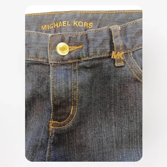 Michael Kors Boot  Cut Dark Wash Embellishments Size 4 - Picture 5 of 9
